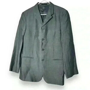 VTG 90s EMPORIA ARMANI MENS Suit Sz 42 Made in Italy Line Cotton Business Luxury